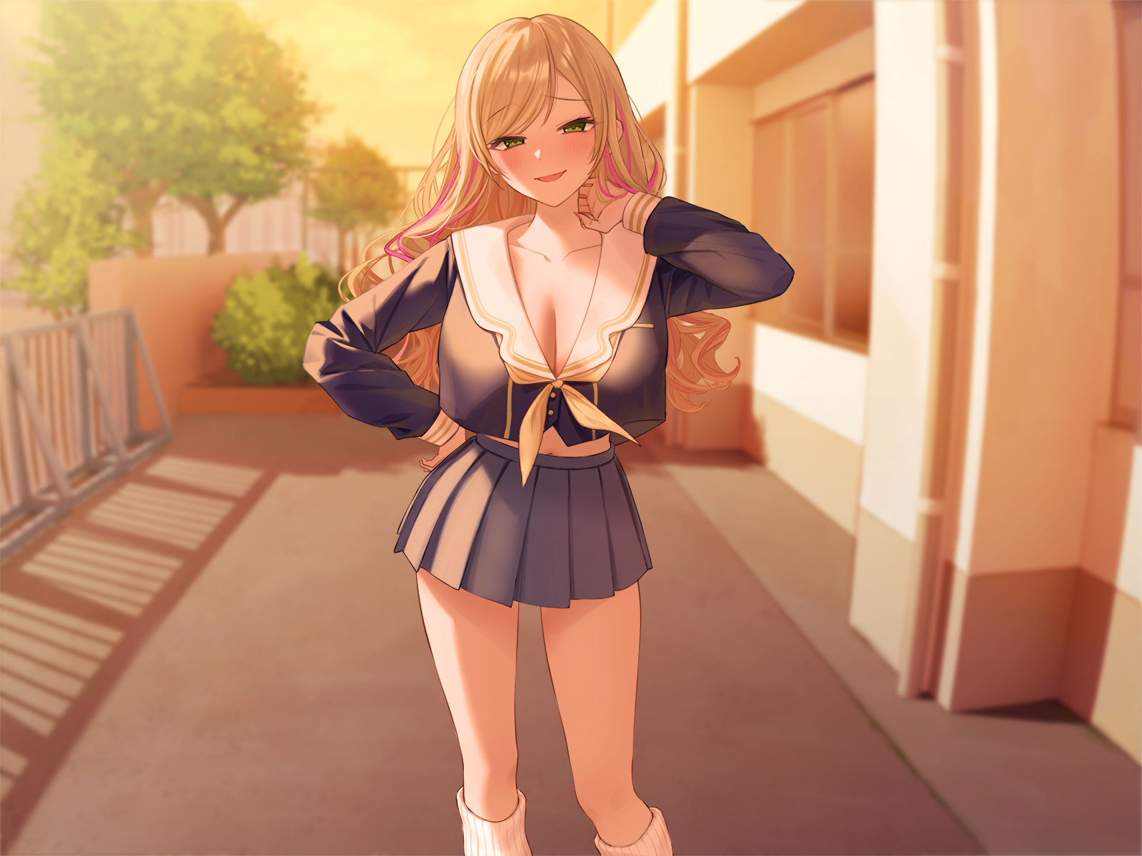 サンプル画像4:【1周年特別特典付き】帰宅部爆乳ヤンキー先輩の呼び出し強性交渉〜どこでも舐めて咥えて連続中出しえっち〜(うこんちゃん☆かんぱにぃ) [d_318599]