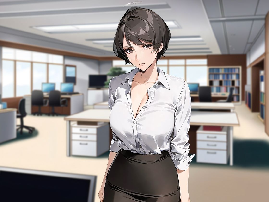 サンプル画像3:【赤ちゃん淫語】クール系ボーイッシュな巨乳女上司が汚ちんぽをバブみ快楽調教！仕事のできない俺は呼び出されてオムツをさせられる！(しゃぶり〜ぜ) [d_320465]