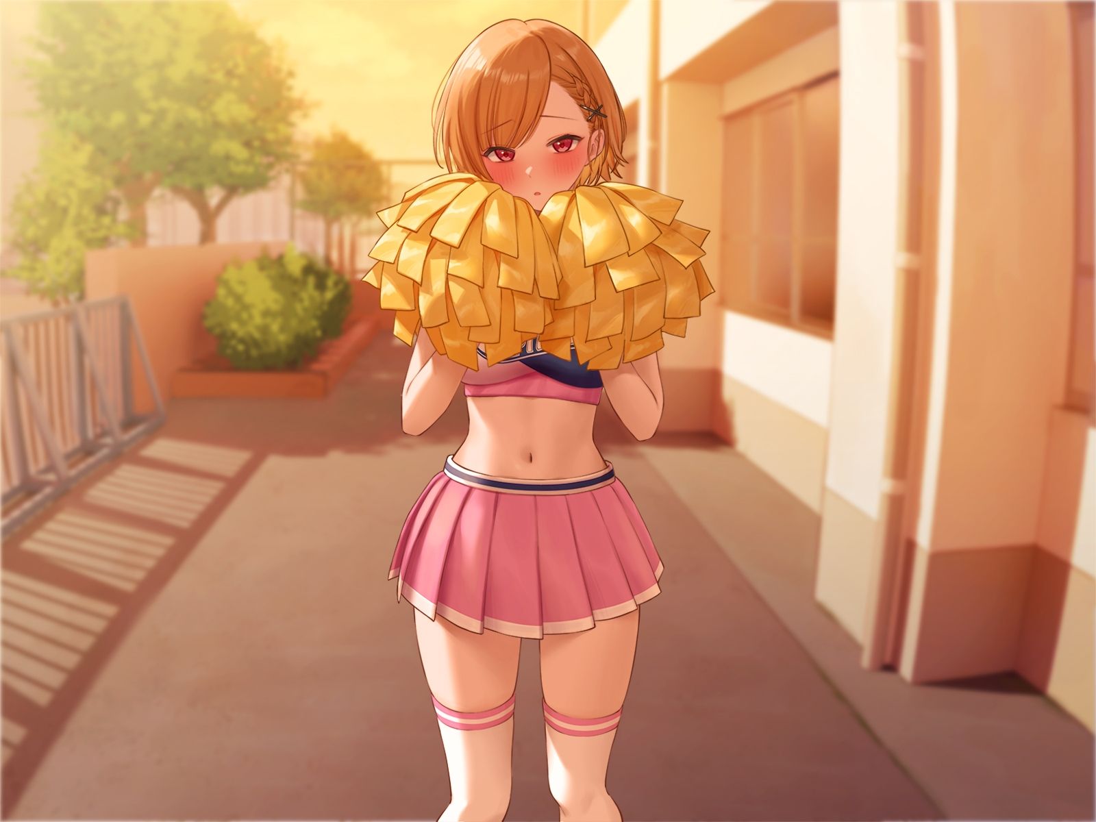 サンプル画像4:【1周年特別特典付き】活発純情チア部幼馴染の恥じらい見せつけオナニー〜よわおまんこ強がりイケイケ搾り取りえっち〜(うこんちゃん☆かんぱにぃ) [d_321091]