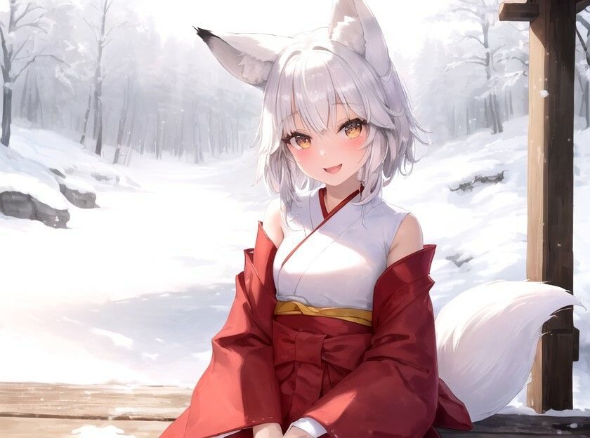 サンプル画像2:クリスマスプレゼントは1000歳のドスケベのじゃロリ妖狐だった！？〜お前さんよ、今から儂と子作りするのじゃ！〜【抱き枕推奨/ファンタジー/癒し】(巨乳大好き屋) [d_326145]