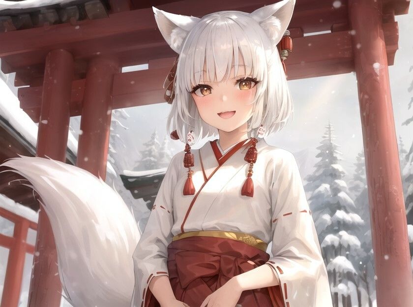 サンプル画像4:クリスマスプレゼントは1000歳のドスケベのじゃロリ妖狐だった！？〜お前さんよ、今から儂と子作りするのじゃ！〜【抱き枕推奨/ファンタジー/癒し】(巨乳大好き屋) [d_326145]