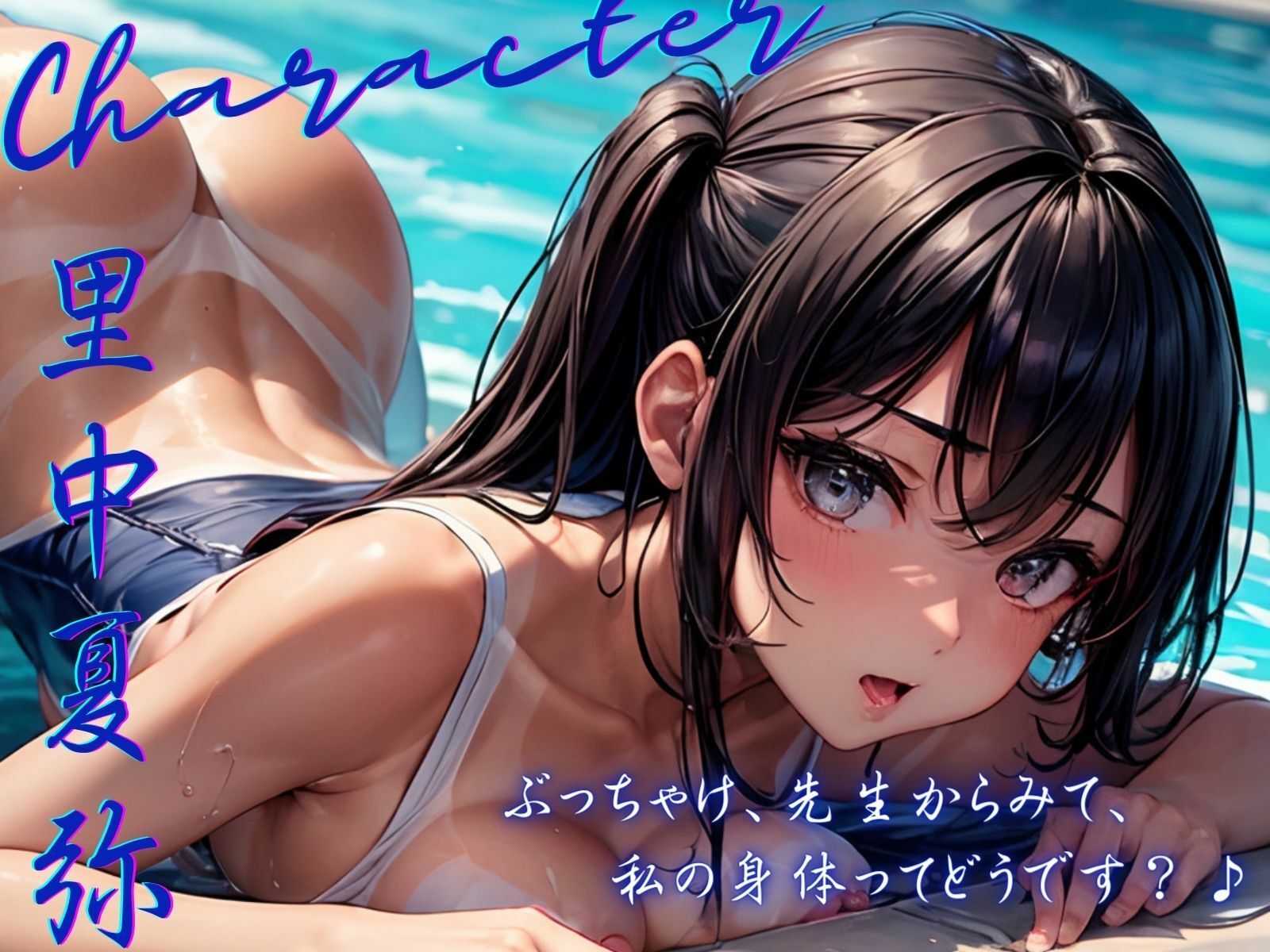 サンプル画像2:【KU100】愛情アピールする生徒にプールに引き込まれていちゃラブ補修えっち♪(ご奉仕プレイ) [d_326765]