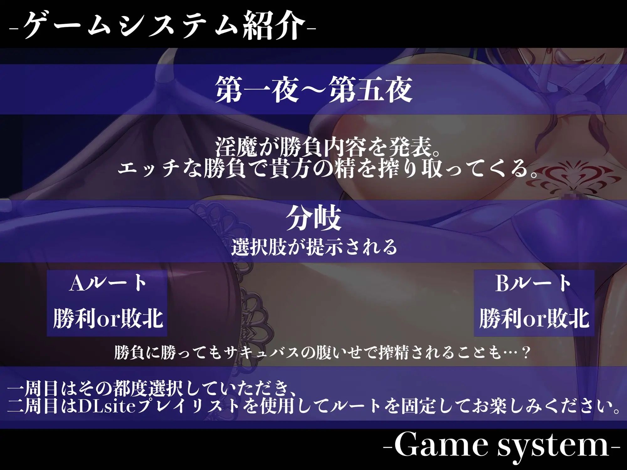 サンプル画像1:【3時間越え】【逆レ●プ】淫魔遊戯〜サキュバスどすけべセックスバトル〜(ドリームファクトリー) [d_326920]