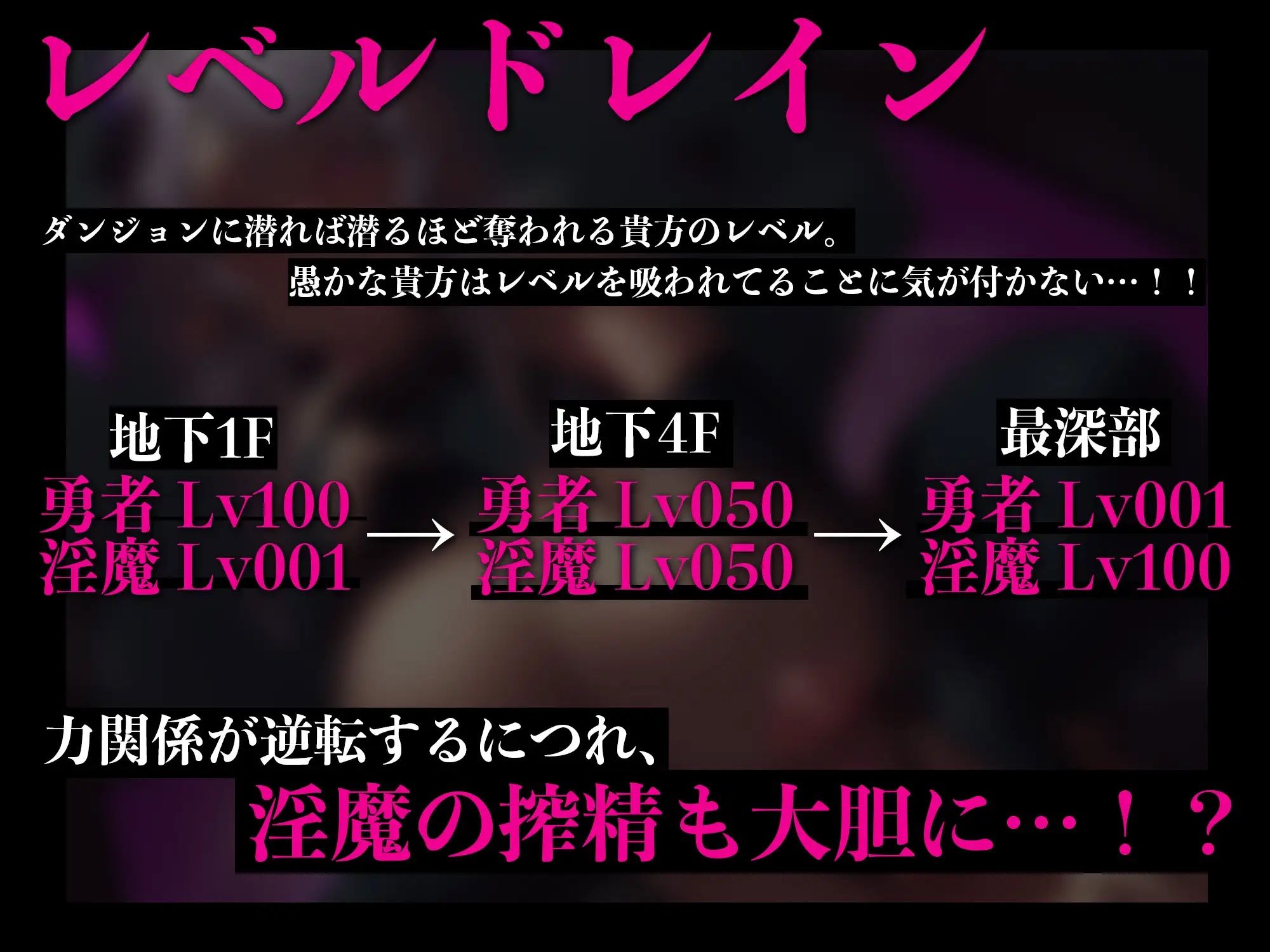 サンプル画像4:嘘つき淫魔のレベルドレイン〜サキュバスのダンジョンに迷い込んだ勇者の貴方は淫魔の口車に乗せられ精とレベルを根こそぎ奪われる〜(ドリームファクトリー) [d_326925]