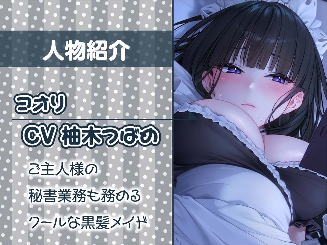 サンプル画像5:黒髪メイドと事務的中出し交尾【フォーリーサウンド】(テグラユウキ) [d_328727]