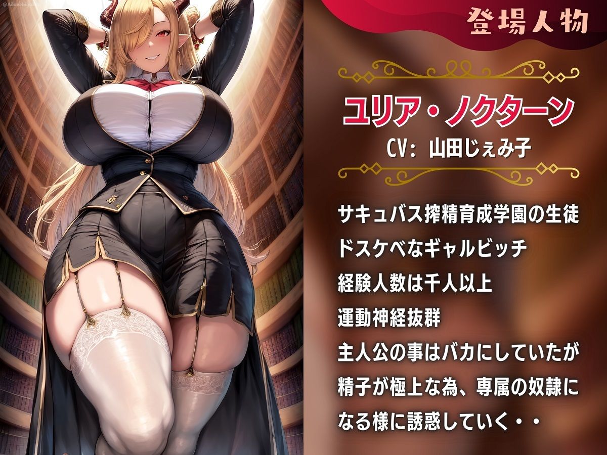 サンプル画像2:サキュバス貴族の搾精養成学園〜ギャルビッチサキュバス編〜(ドM騎士団) [d_329497]