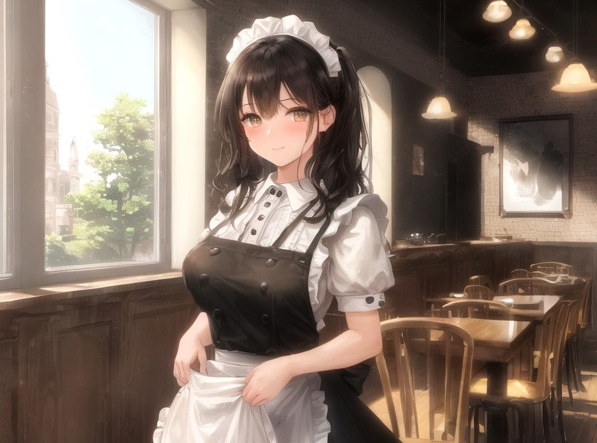 サンプル画像3:清楚な学園のアイドルはエロ下着を着た爆乳メイドで露出狂のド変態だった〜野外露出でドスケベご奉仕しちゃいます♪〜【抱き枕推奨/巨乳/処女】(巨乳大好き屋) [d_331366]