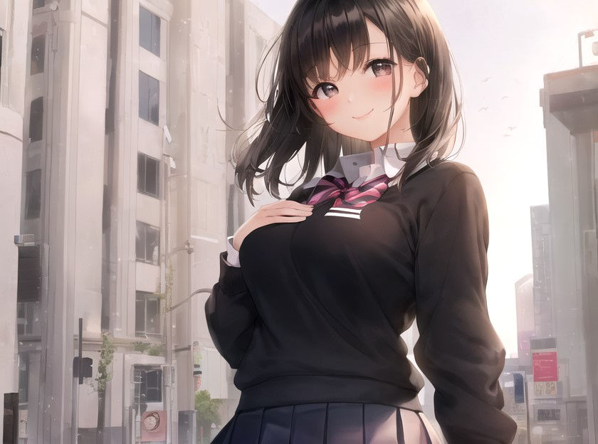 サンプル画像4:清楚な学園のアイドルはエロ下着を着た爆乳メイドで露出狂のド変態だった〜野外露出でドスケベご奉仕しちゃいます♪〜【抱き枕推奨/巨乳/処女】(巨乳大好き屋) [d_331366]