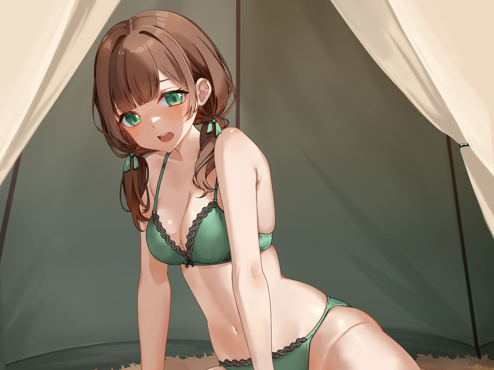 サンプル画像1:公園キャンプでラブラブえっち【CV:降星空】(葉桜ノ季節) [d_332568]