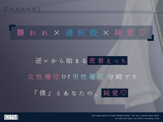 サンプル画像1:【男性優位or女性優位分岐あり】王子様系女友達的ボーイッシュ幼なじみに逆レ●プされた後、セフレから恋人になるまで。(かずたまそふと) [d_333924]