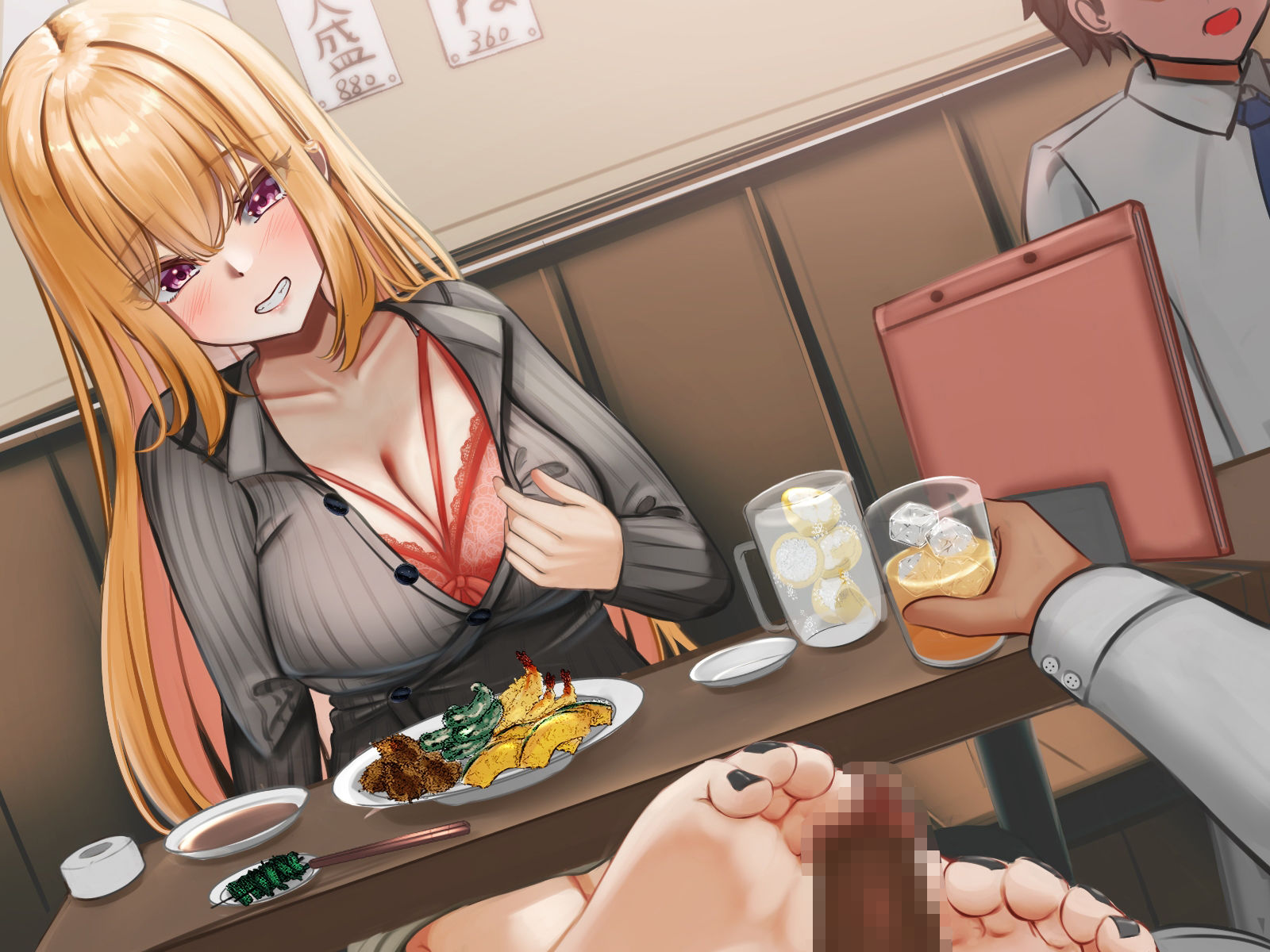 サンプル画像3:同窓会で再会した垢抜けJD元カノが机の下で足コキしてくる〜バレバレ勃起ちんぽ咥えてトイレでこっそり生中出しセックス〜(うこんちゃん☆かんぱにぃ) [d_335838]