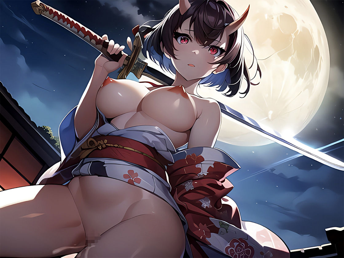 サンプル画像3:寝取られ鬼姫搾精日記ー強い子種を求めて性欲旺盛な鬼姫は俺の目の前で鬼達に抱かれていく！鬱勃起ちんぽを精液まみれのおまんこにぶち込み上書きわからせ交尾(しゃぶり〜ぜ) [d_341899]