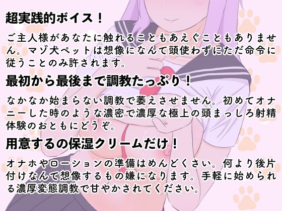 サンプル画像2:マゾ犬のちんちんお手入れ甘辛調教〜トロトロ焦らし責めからのタマタマ空っぽルーインドオーガズム連続射精〜(飼育係) [d_342471]