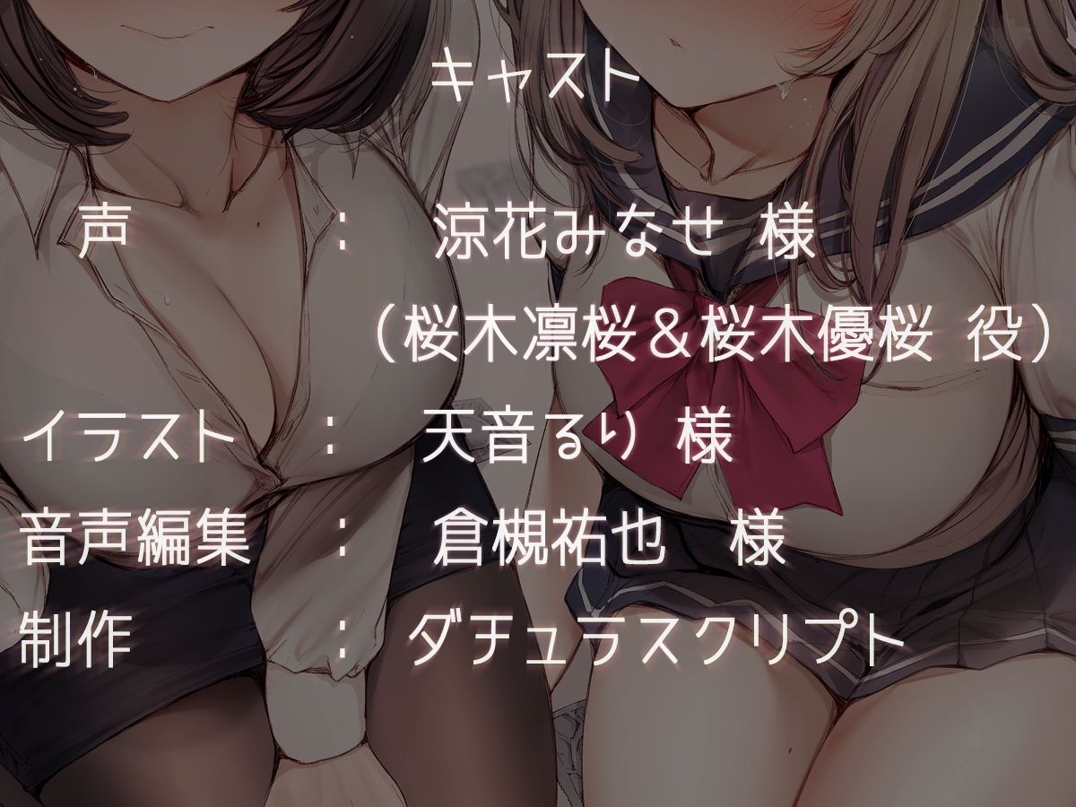 サンプル画像4:【KU100】桜木姉妹の足下にはコンドームが散らばっている。(ダチュラスクリプト) [d_345167]