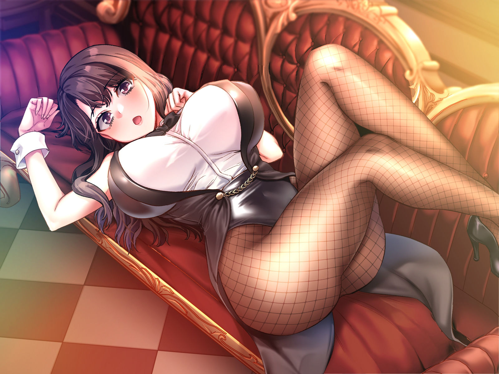 サンプル画像6:しーくれっとみっしょん〜クール巨乳な先輩が俺だけに？潜入中のご奉仕いちゃハメ駆け引き〜(VoiceFestaオリジナル) [d_347455]