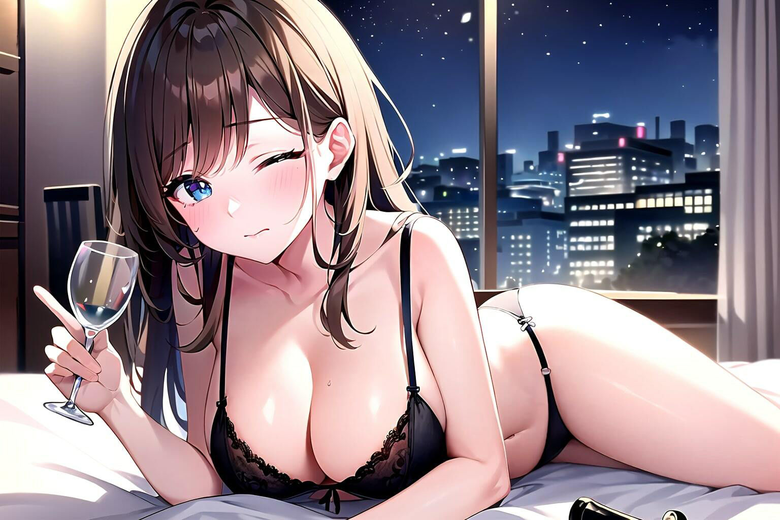 サンプル画像1:姫宮ぬく美がベロベロ泥●ディルドオナニーでイキまくる！ビチャビチャ音がとにかくシコい！THE FIRST SEXY(オナニーの恋人) [d_349713]