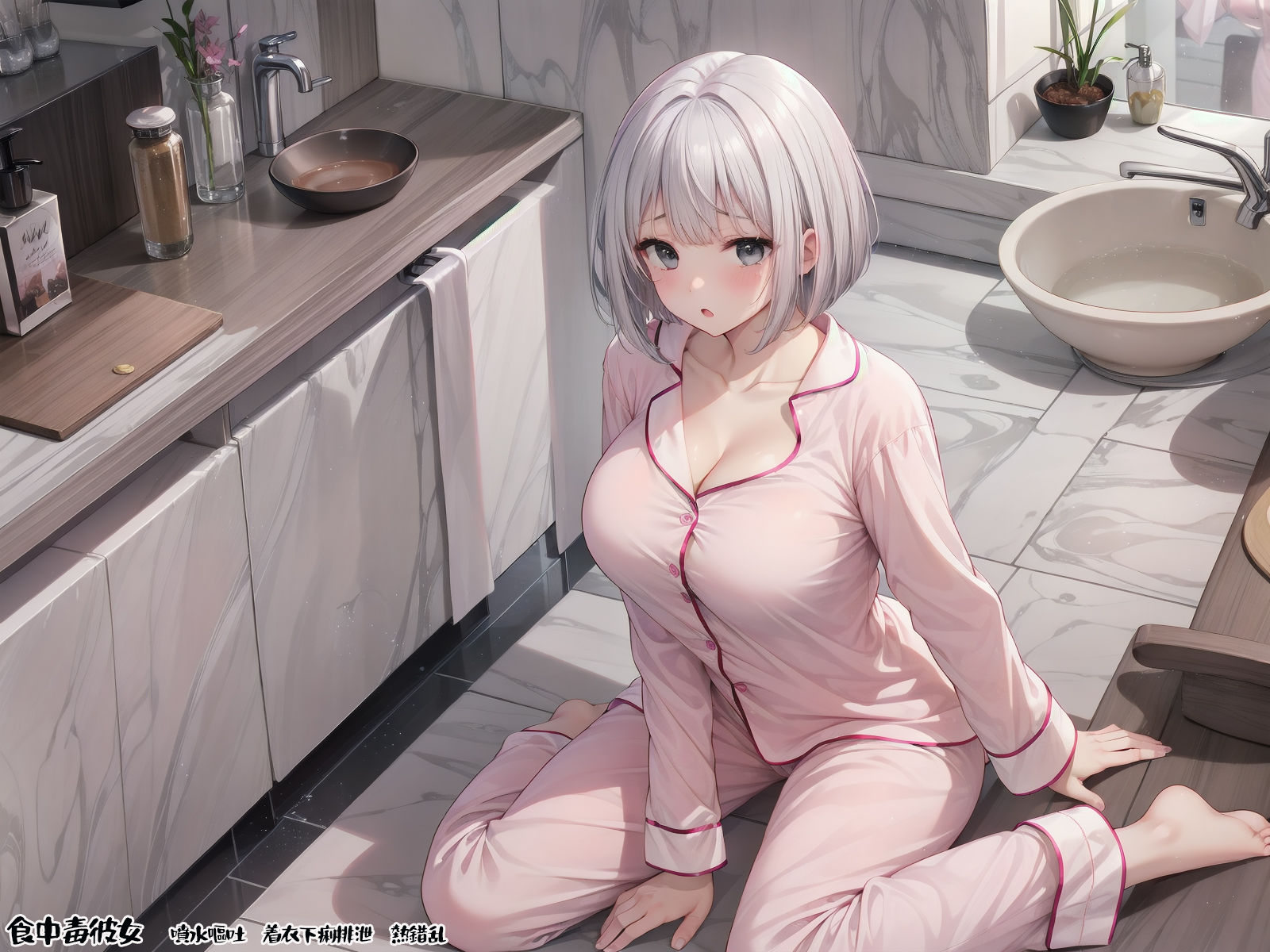 サンプル画像3:食中毒彼女 噴水嘔吐 着衣下痢排泄 熱錯乱(三毛猫BOX) [d_349845]