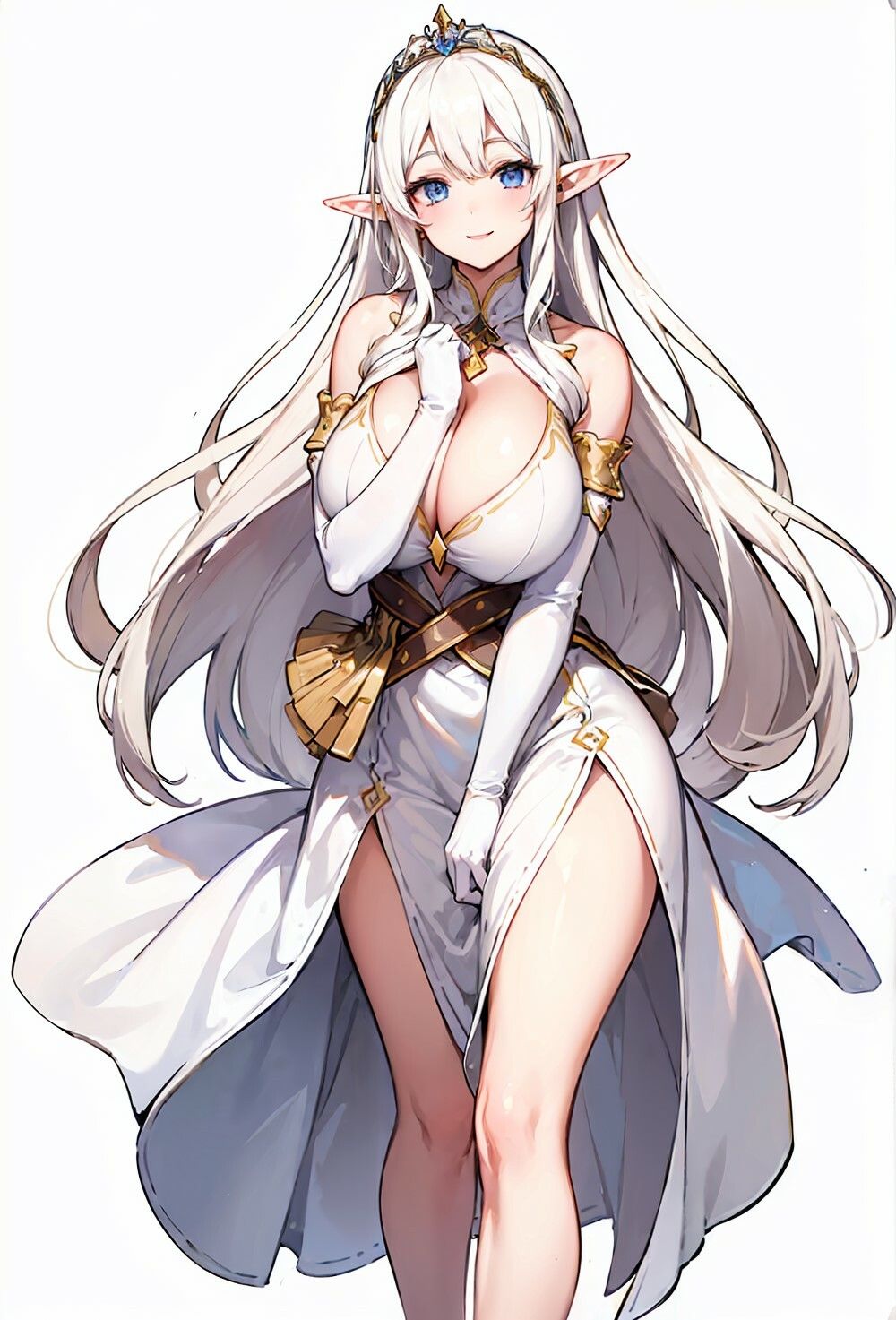 サンプル画像3:新婚爆乳エルフ姫は愛するあなたとの子供がたくさん欲しい〜妊娠確定ラブラブ孕ませセックスしまくる毎日〜【抱き枕推奨/ファンタジー/処女】(ゆめねこキャンディ) [d_350616]