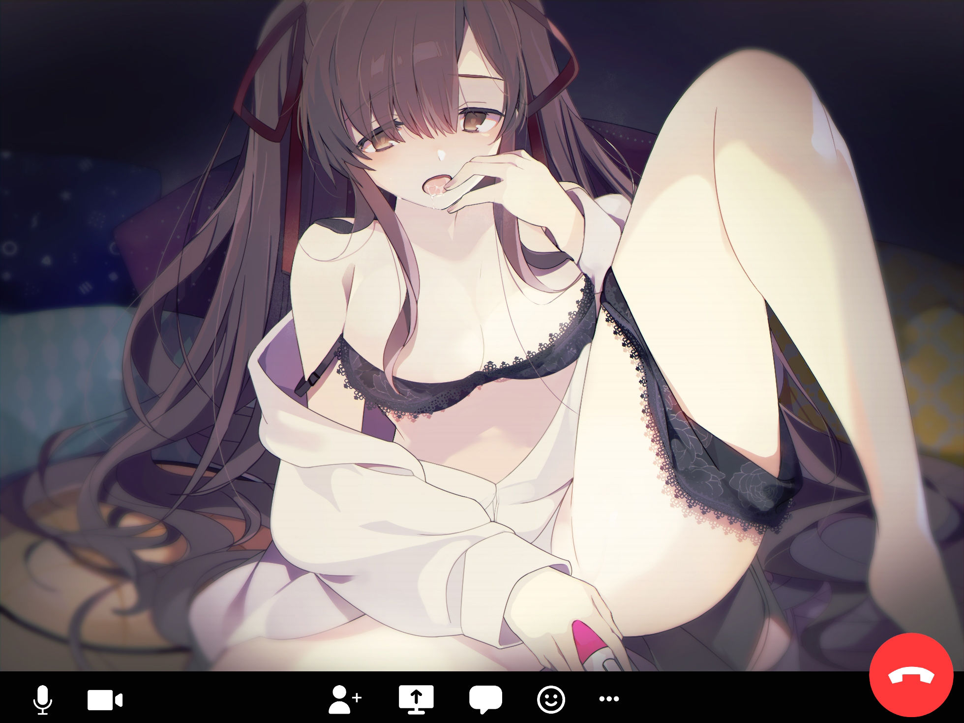 サンプル画像2:ほろ酔い彼女とおもちゃでえっちなビデオ通話【CV:雨宮涼】(葉桜ノ季節) [d_352390]