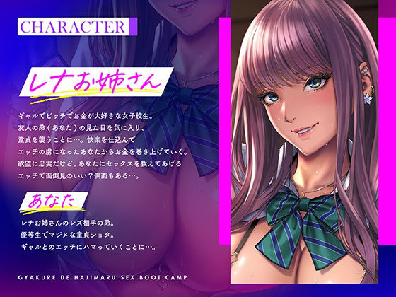 サンプル画像1:逆レで始まるSEXブートキャンプ！？ギャルに襲われ一人前の男にされちゃう童貞ショタな僕(ふぁっちゅ) [d_354796]