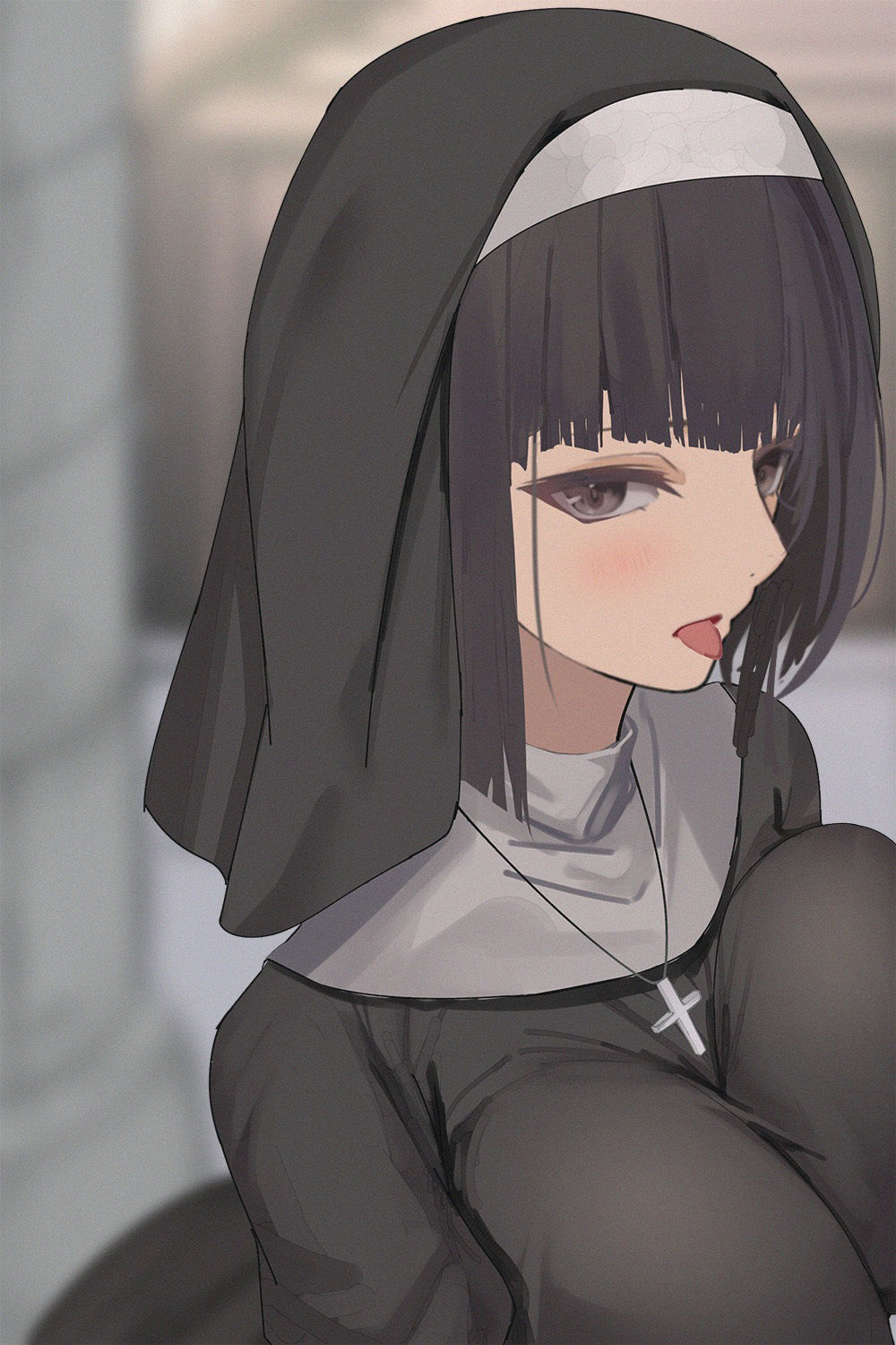 サンプル画像2:【全編ぐっぽり両耳鼓膜舐め♪】お耳がバグるまで出られない耳淫教会〜ドスケベクールなW双子シスターによる両耳事務的耳バグご奉仕〜(J〇ほんぽ) [d_355852]