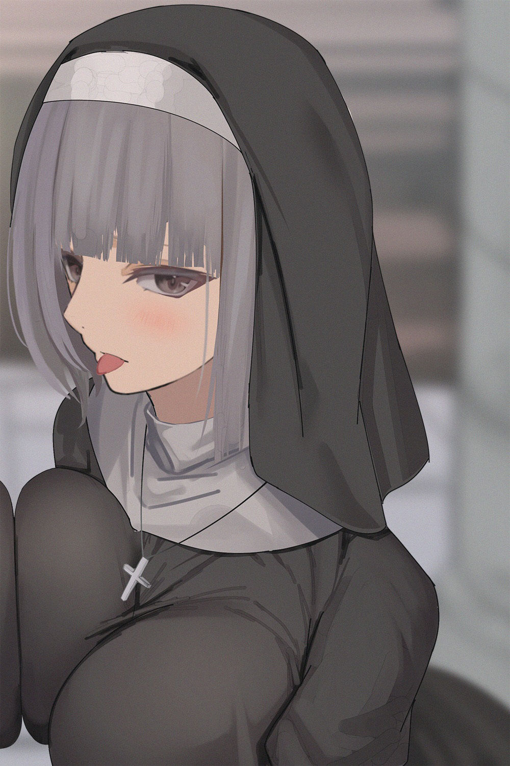 サンプル画像3:【全編ぐっぽり両耳鼓膜舐め♪】お耳がバグるまで出られない耳淫教会〜ドスケベクールなW双子シスターによる両耳事務的耳バグご奉仕〜(J〇ほんぽ) [d_355852]