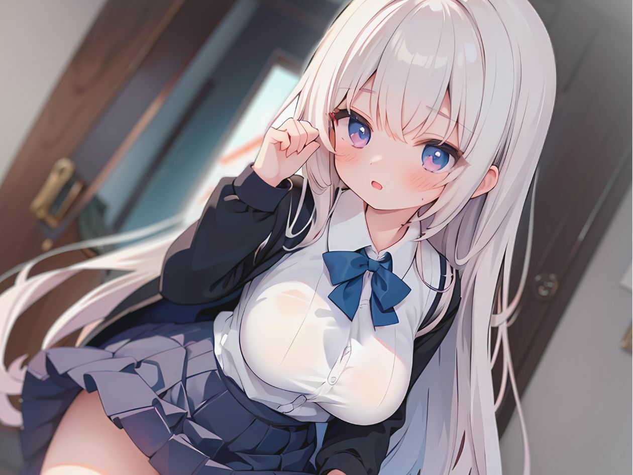 サンプル画像2:【KU100】後輩と勉強中ムラムラしたのでこっそりオナってたらバレバレだった！？(いたずらえっち 〜性癖よ恍惚なれ〜) [d_359140]