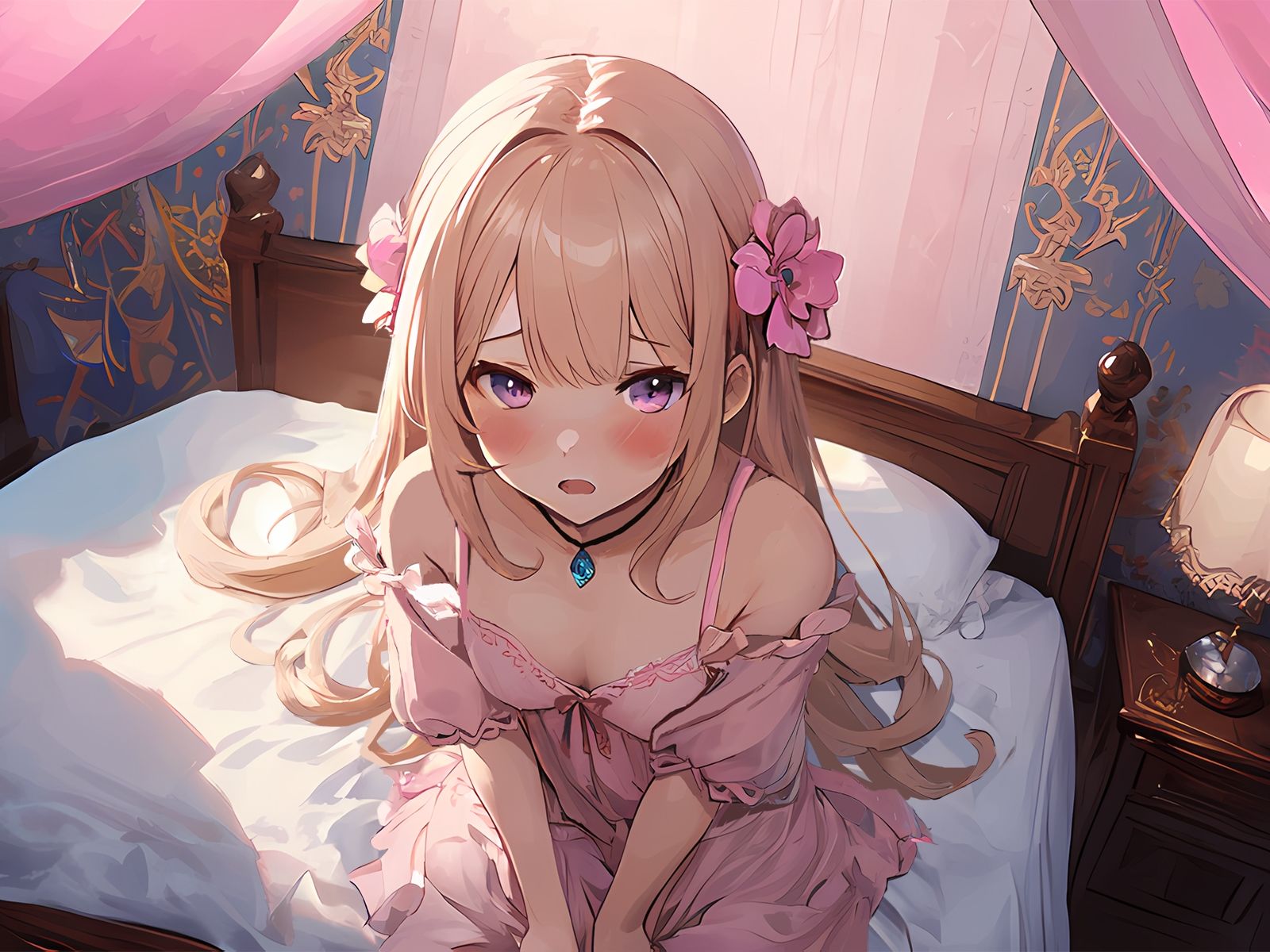 サンプル画像4:超清純お嬢様の夜な夜な性のお勉強〜おまんこ特訓で下品にメス堕ち変態潮吹きおほ交尾〜(ちゃんとぴ発電所) [d_359512]