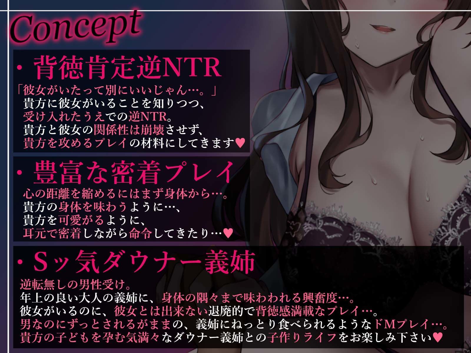 サンプル画像4:★限定版【密着×背徳肯定】ダウナー義姉の逆NTR子作りライフ【男性受け】(あくあぽけっと) [d_361635]