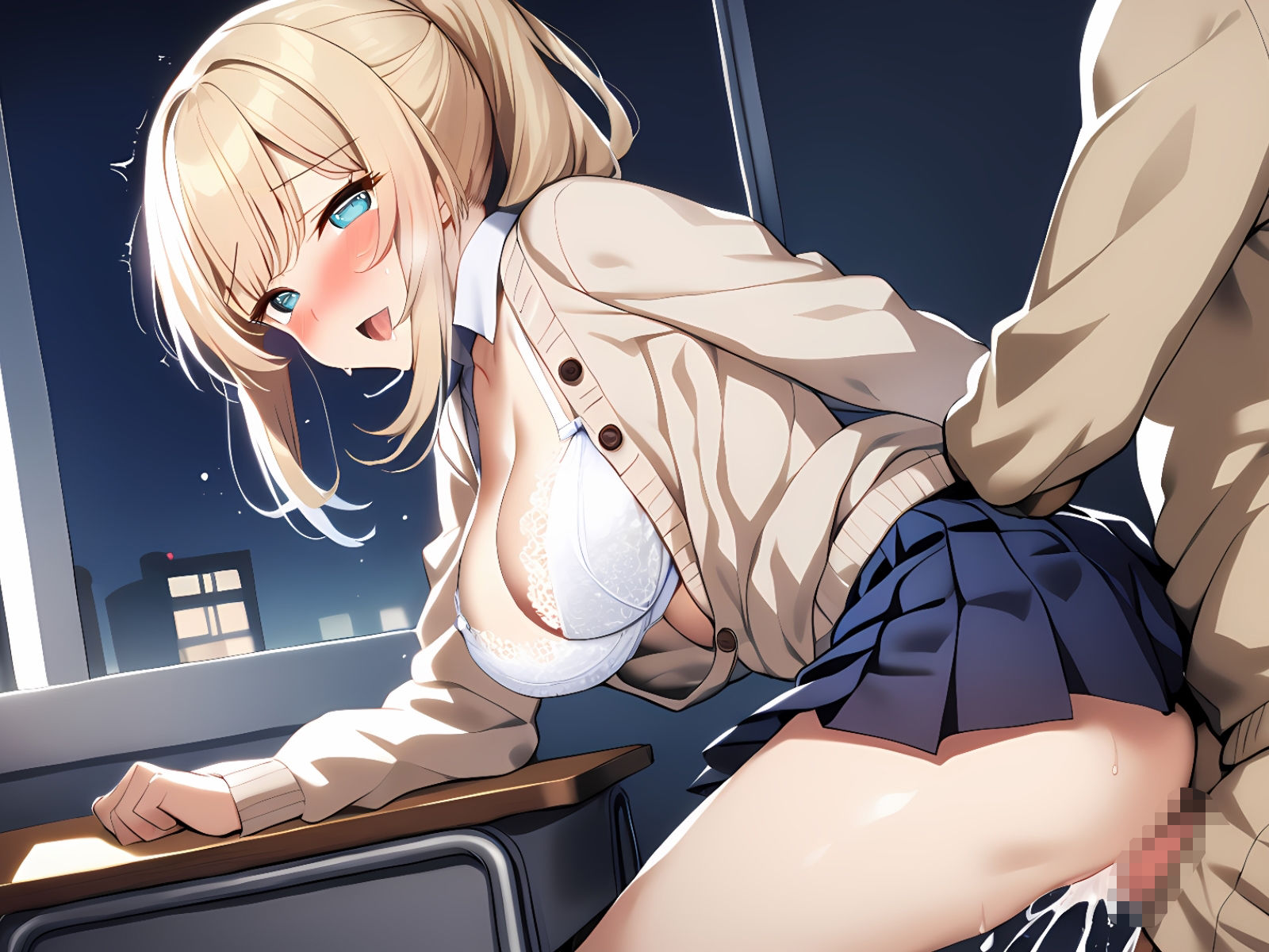 サンプル画像1:受験合格祈念！！塾講師とギャルJKのらぶらぶお祝いせっくす三昧(特進くらす) [d_362247]