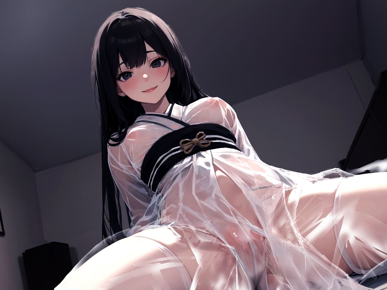 サンプル画像4:俺の部屋に住み着いたドスケベ巨乳地縛霊のイクまで解かない連続中出し金絞りえっち(ちゃんとぴ発電所) [d_363037]