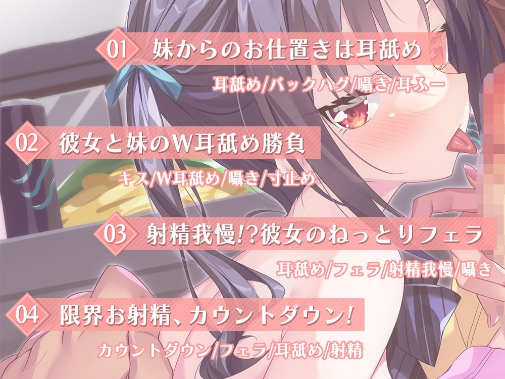 サンプル画像4:妹と彼女の射精管理(桜雲堂) [d_365097]