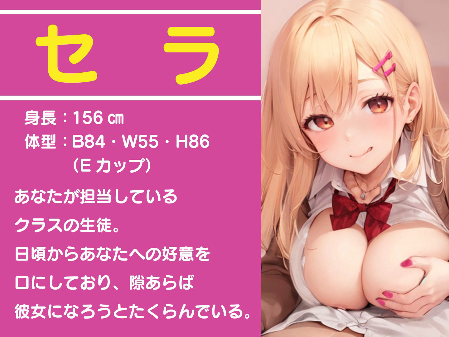 サンプル画像1:JKギャルのえっちな誘惑 〜先生を酔わせてラブホにお持ち帰り〜(放課後チャイム) [d_365224]