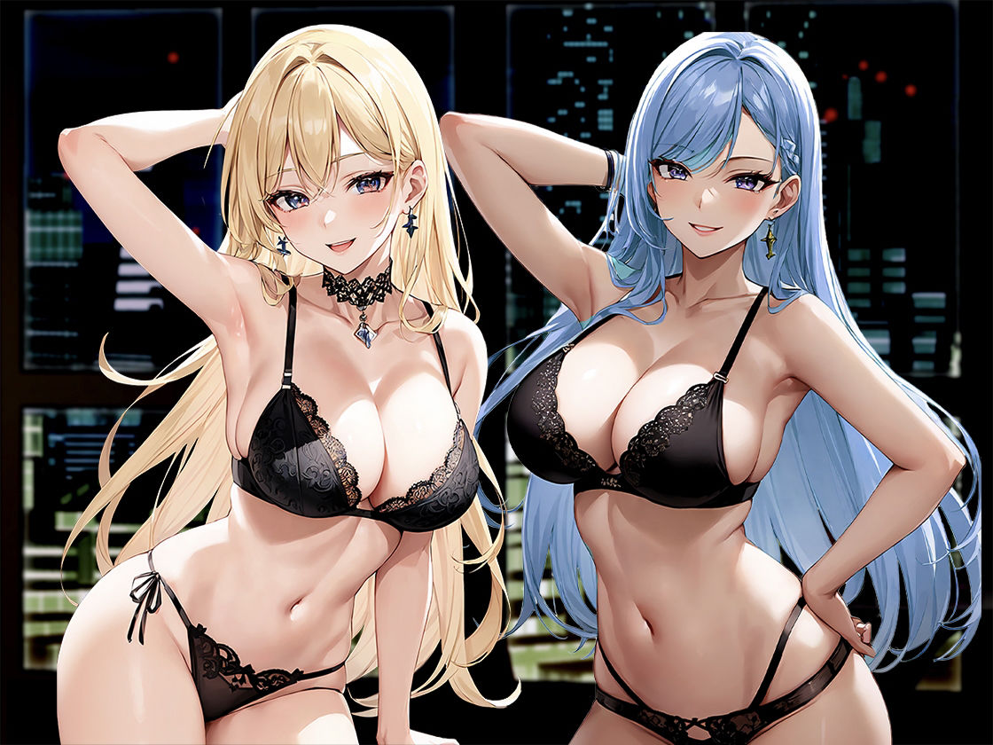 サンプル画像3:【ドM向け】巨乳痴女双子姉妹が両サイド密着で耳穴ケツ穴玉舐めフェチ舐め特化！つゆだくベロチューフェラチオ同時責め(しゃぶり〜ぜ) [d_366912]