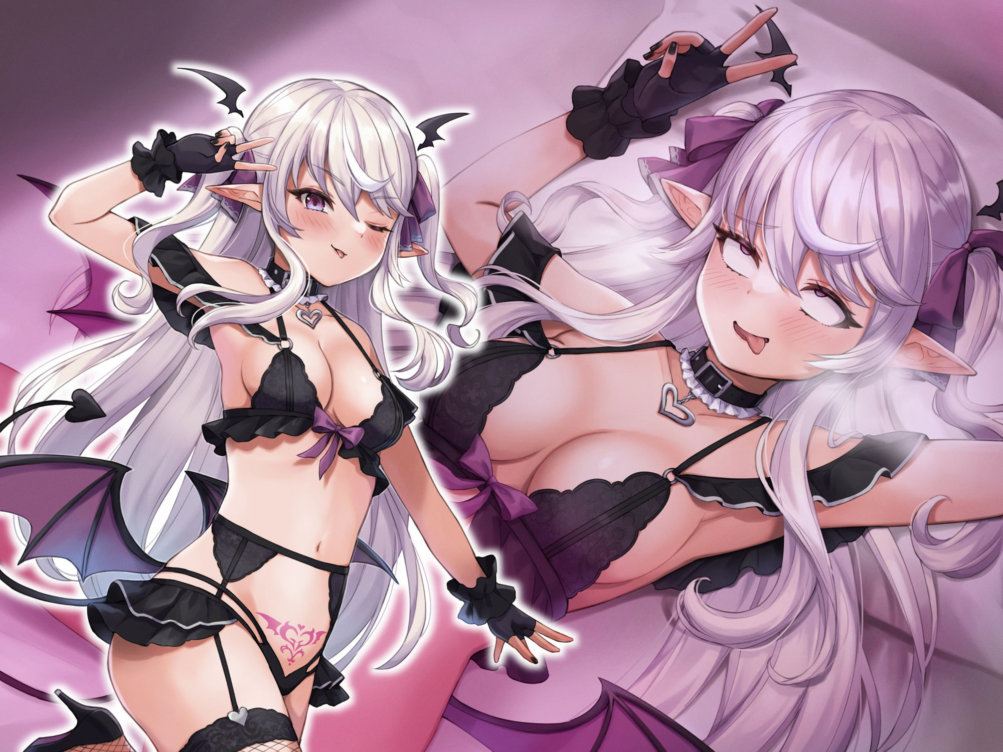 サンプル画像1:【KU100】スレンダー美乳りえるちゃん♪見習い研修サキュバスおま〇こにお仕置きピストン！(Deep；Dahlia) [d_368325]