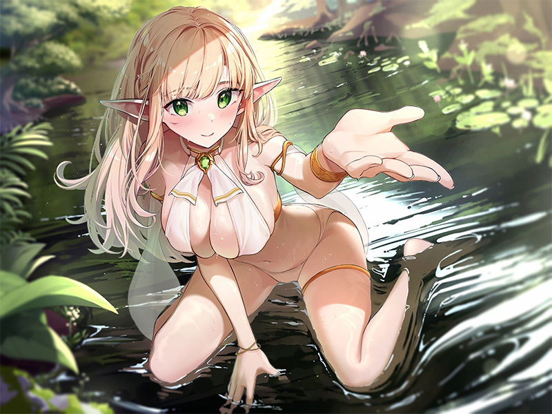 サンプル画像4:優しく清楚なエルフと好きなだけ子作りおまんこしていい、‘おまんこエルフの村’【バイノーラル】(インゴヒゴ) [d_369670]