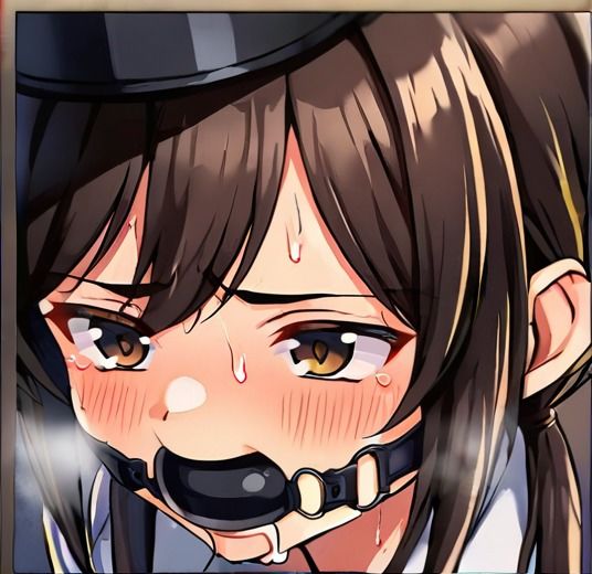 サンプル画像3:緊縛された婦警さん、猿轡に悶え…(ぷよのDID倉庫) [d_369997]