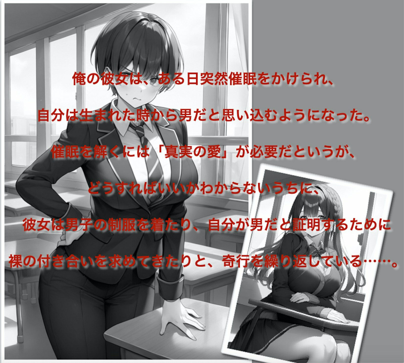 サンプル画像2:催○で自分を男の子だと思い込んでいる女の子(KDM) [d_373669]