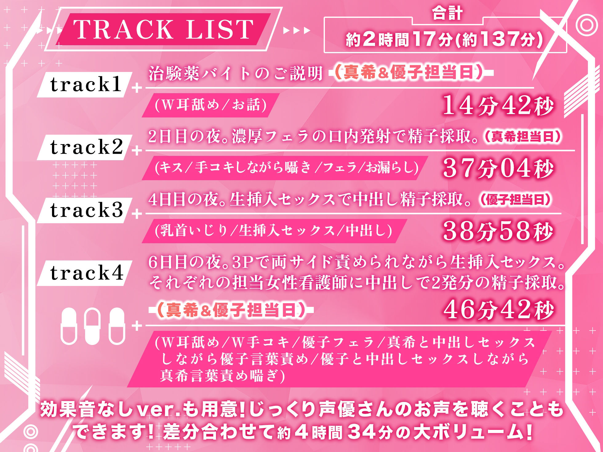 サンプル画像5:【両耳が天国に！！W耳舐め＆W喘ぎ満載！！】私たち担当看護師2名が精子を採取いたします。【バイノーラル録音リアル体験】(快楽ボイス研究所) [d_373932]