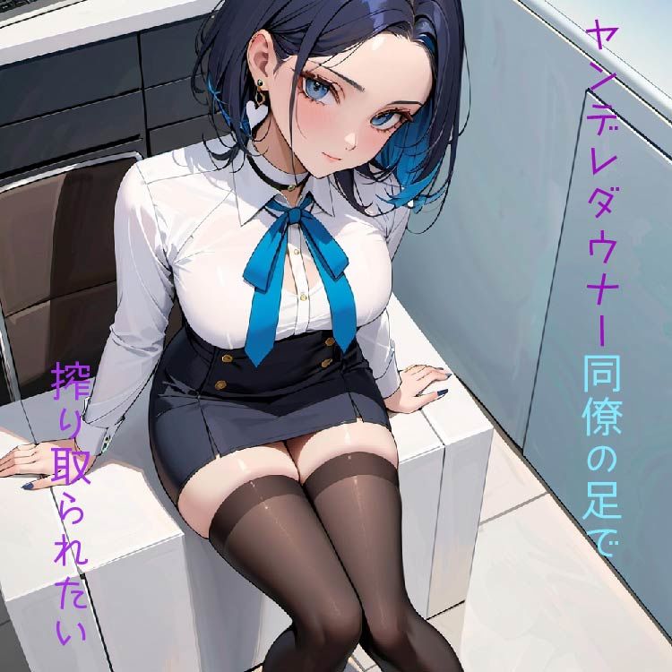 サンプル画像1:ヤンデレダウナー同僚の足で搾り取られたい(ねこねこなんなん) [d_374077]