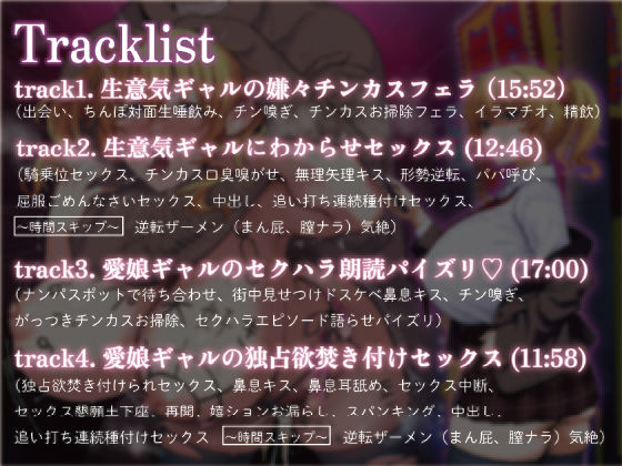サンプル画像2:【KU100/独占欲/オホ声】超塩対応彼氏持ちギャルをパパ呼び愛娘にする話(仙水楼) [d_374727]
