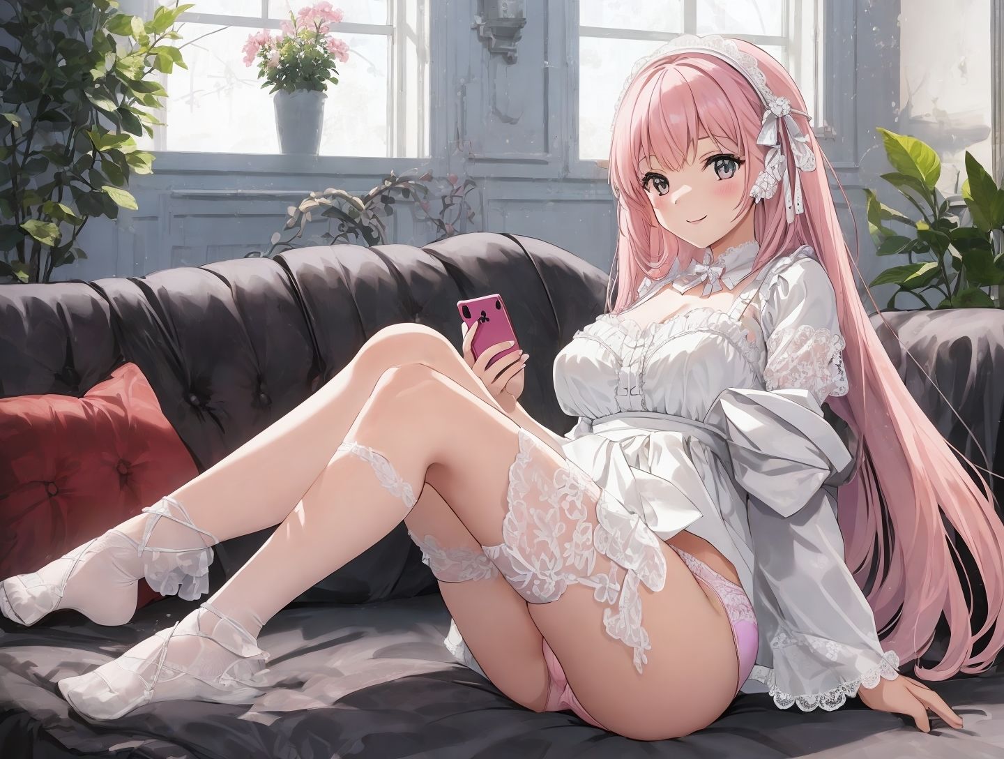 サンプル画像1:【オナサポ実演オナニー】憧れの声優さんは予想以上にエッチだった！スマホリモートオナニー実演＆オナサポ見せ合いっこオナニー(ホワイトクラブ) [d_379775]