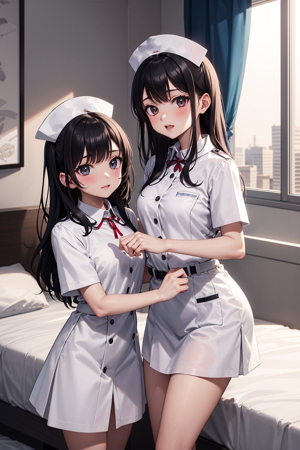 サンプル画像2:【おねショタ童貞卒業クリニック】僕の入院日記〜優しいお姉さん巨乳ナースと敏感ロリナースが童貞を卒業させてくれるクリニックに入院した僕〜全ての射精はナースの膣内へ(ホワイトクラブ) [d_379805]