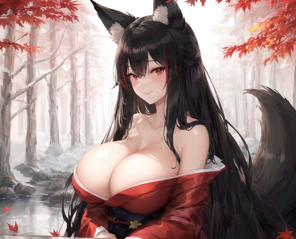 サンプル画像2:ドスケベで邪悪な九尾の狐に封印を破れらた退魔師の俺は、誘惑に抗えず精液も霊力も空になるまで搾り取られた話 【巨乳/ファンタジー/中出し】(巨乳大好き屋) [d_381366]