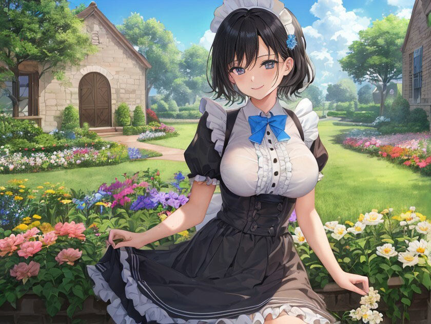 サンプル画像2:ドスケベ爆乳メイドはド変態ご主人様の性欲処理をしてあげたい〜無表情メイドの孕ませご奉仕性活〜【抱き枕推奨/ファンタジー/中出し】(巨乳大好き屋) [d_385833]