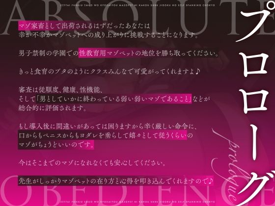 サンプル画像2:【絶対服従】M男を教材用マゾペットに加工する地獄のセルフスパンキング調教(飼育係) [d_387698]