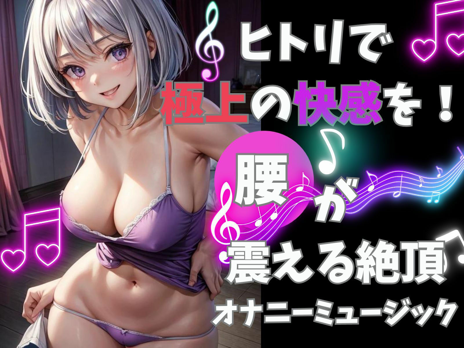 サンプル画像1:ヒトリで極上の快感を！腰が震える絶頂オナニーミュージック！(ヒメゴト) [d_389575]