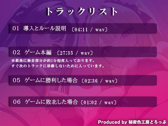 サンプル画像5:Wサキュバスによるマゾ芸躾けとマゾワード シコシコゲーム【オナサポゲーム】(秘密色工房どろっぷ) [d_390074]