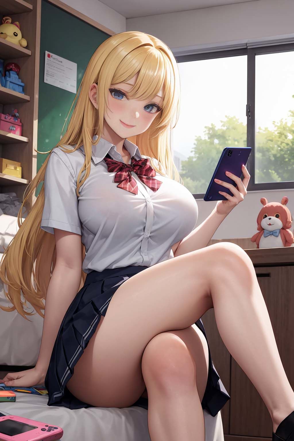 サンプル画像1:『学校をサボって僕の部屋をゲーセンとして使うサバサバ系女子はタダでヤラせてくれるけれど、イッてるのに絶対にイッてると認めないエロサバ女子だった！(ホワイトチュチュ) [d_392630]