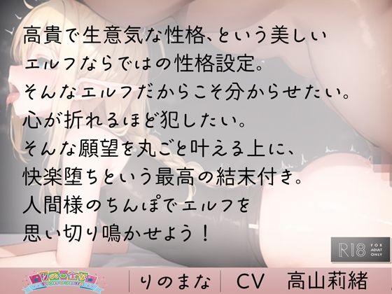 サンプル画像3:生意気エルフの分からせ凌●計画(rino) [d_394695]